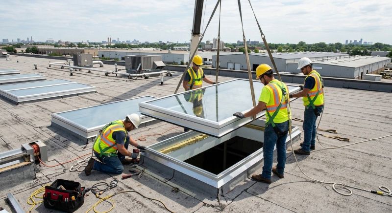 Commercial Skylight Renovation in Gig Harbor, WA
